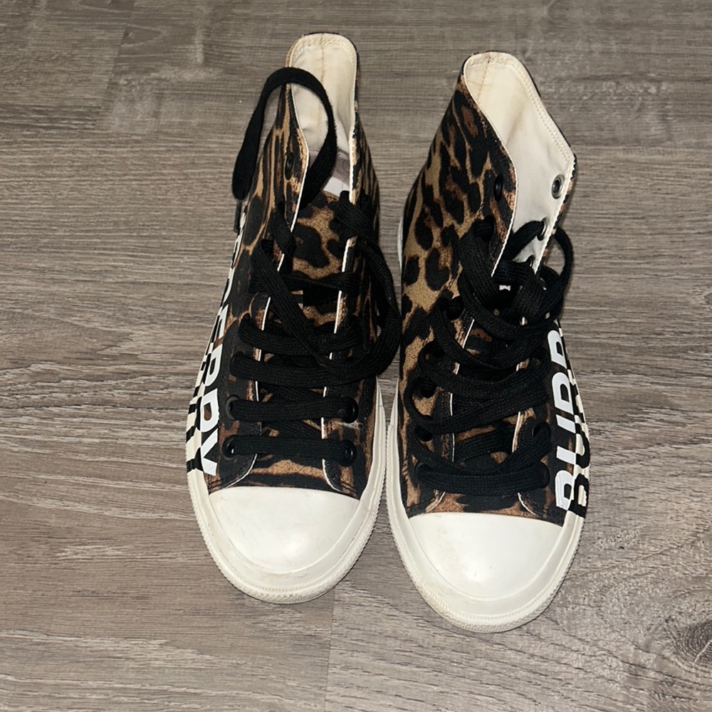 Burberry high top chucks